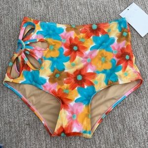 Kortni Jeane Flower Cutout Bottoms